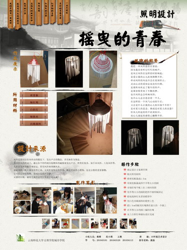 照明设计作品展示2-10环艺灯具设计（12-13学年下）