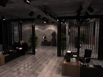 城市学院环境设计学生办公空间设计作品