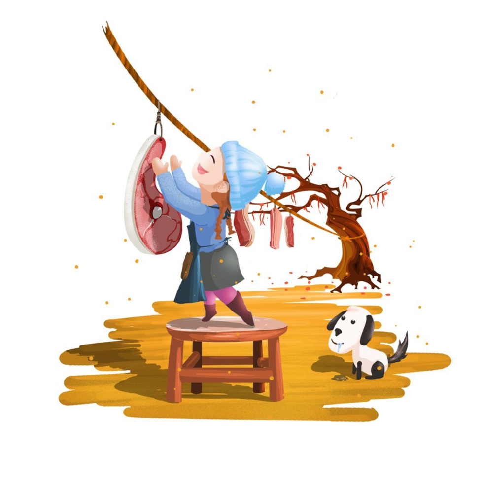 柴门闻犬吠，风雪夜归人