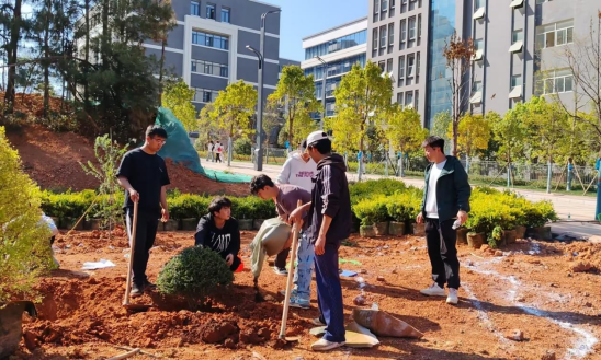 汗水浇灌劳动之花 实践筑牢育人根基 ——智慧城市学院劳动实践园圆满建成